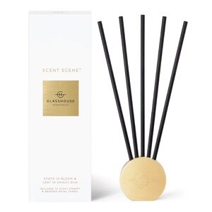 GlassHouse Fragrances Diffuser Kyoto in bloom & lost in Amalfi New Metal vessel